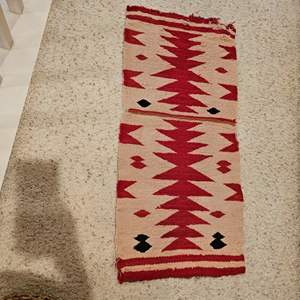 Lot #243- Vtg Native American Navajo RUG Texile