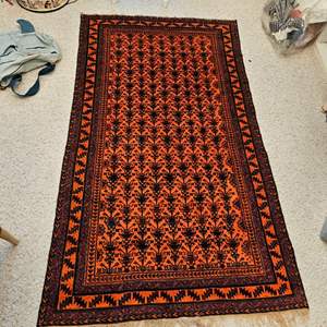 Lot #248- Vintage Tribal Hand Knotted Area Rug