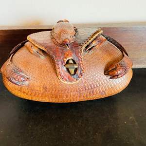 Lot #287- Vintage Taxidermy Armadillo Bag / Purse