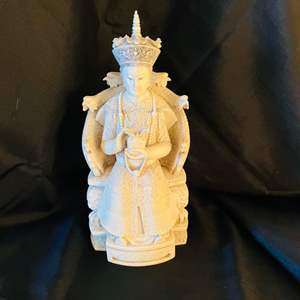 Lot #297- Antique Chinese Hand Carved bone Empress