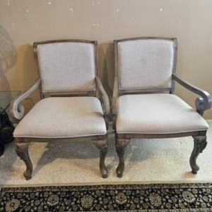 Lot #314- Set of Two Diana Belle Upholstered Chairs