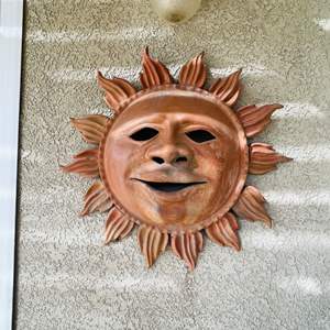 Lot #354- Ceramic Wall Hanging Sun