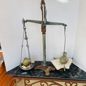 Lot #355- Antique Cast Iron Scale 