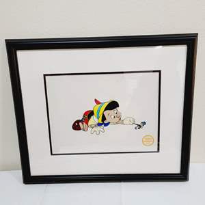 Lot #32- Limited Edition Pinocchio Serigraph with Certificate of Authenticity 