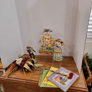 Lot #33-Vintage Little Golden Books, Jim Shore figure and More