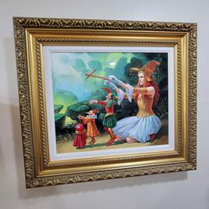 Lot #68- Signed and Framed Micheal Cheval ;Evolution