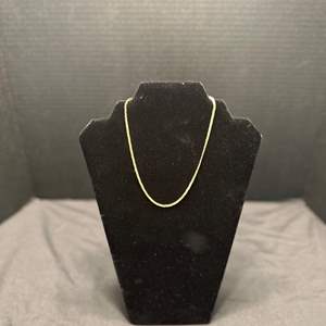 Lot #124-14k Gold Plated Heart Choker Necklace- 7.39g