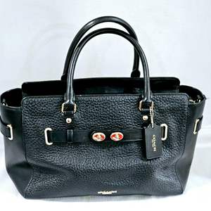 Lot #161- Black Coach Bag 