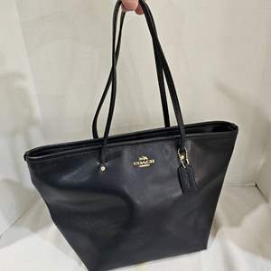 Lot #163- Navy Blue Coach Handbag