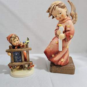 Lot #240- (2) Goebel Figurines: “Signs Of Spring”, and “Heavenly Angel”