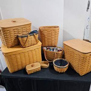 Lot #267- Longaberger Weaved Basket Lot