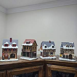 Lot #281- (4) Dept 56 Christmas Houses